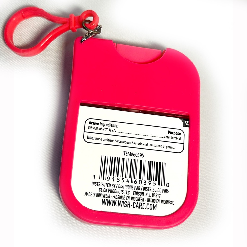 𝐖𝐢𝐬𝐡 Silicone Keychain 𝐇𝐚𝐧𝐝 𝐒𝐚𝐧𝐢𝐭𝐢𝐳𝐞𝐫 Case in 4 Colors CHOOSE ONE - Picture 10 of 16